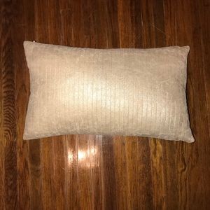 Shimmery throw pillow